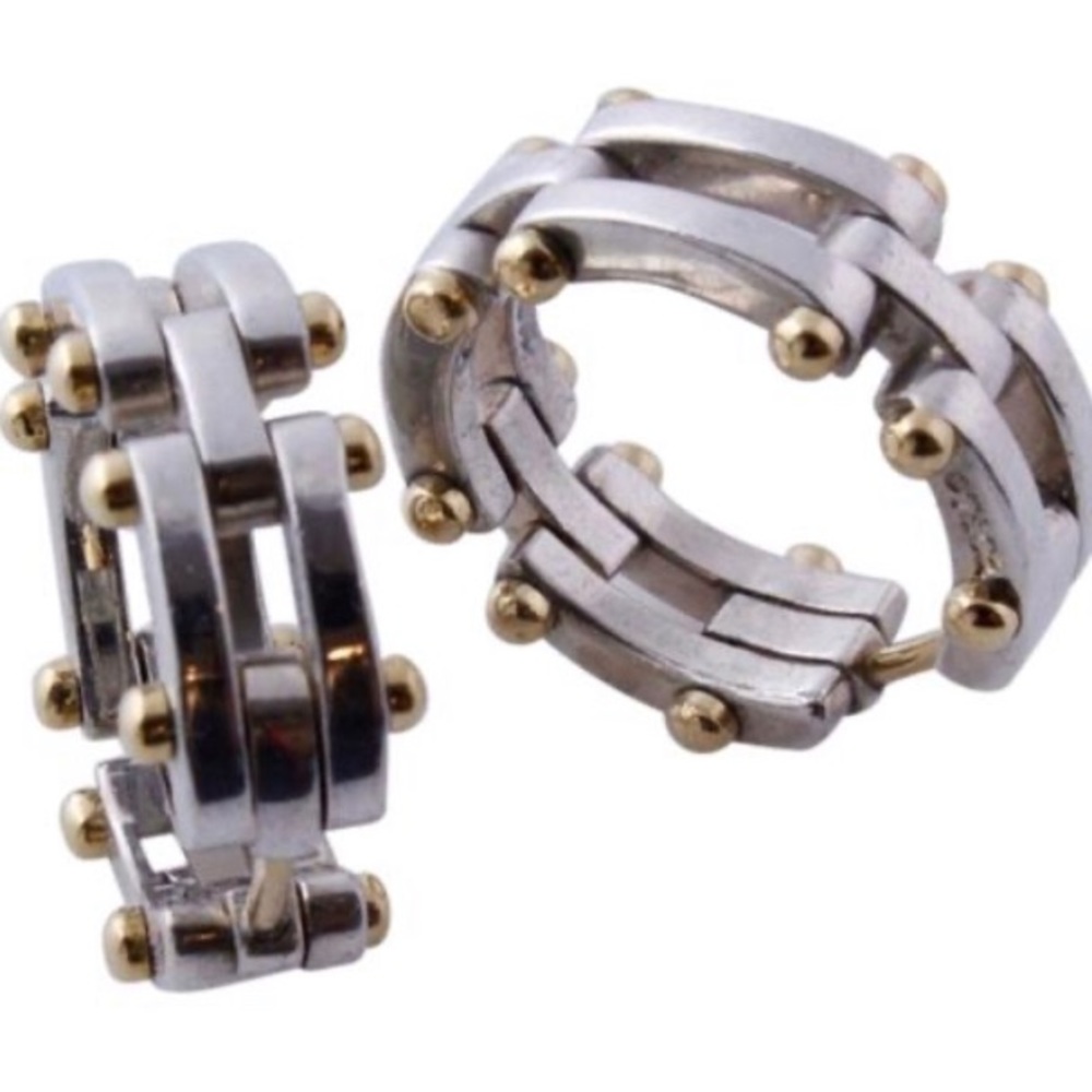 Tiffany & Co. Silver and Gold Earrings